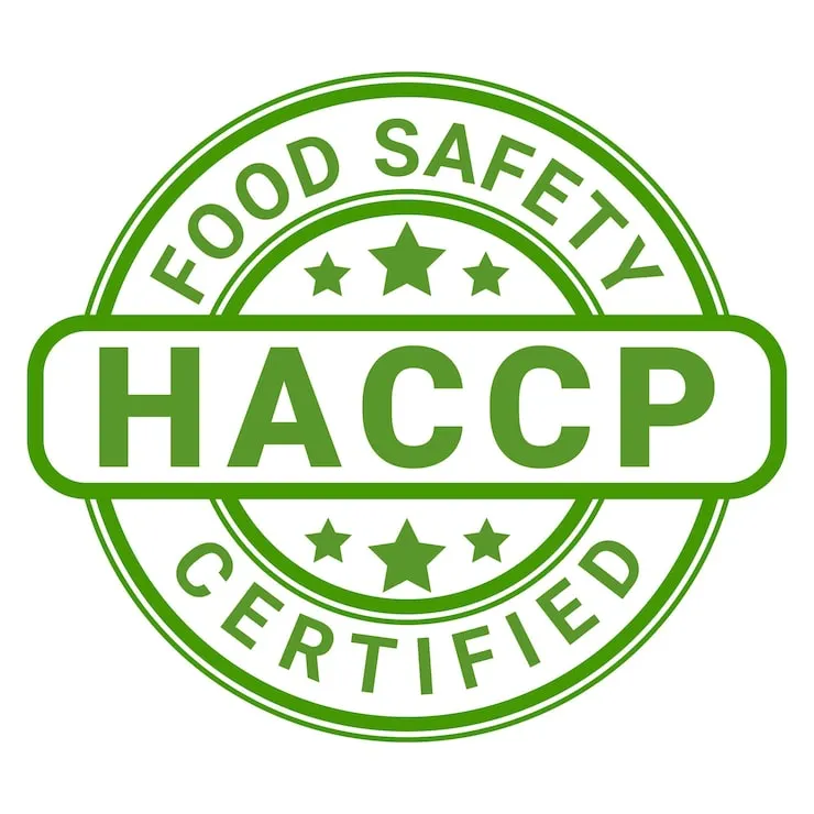 HACCP Food Safety System Certificate